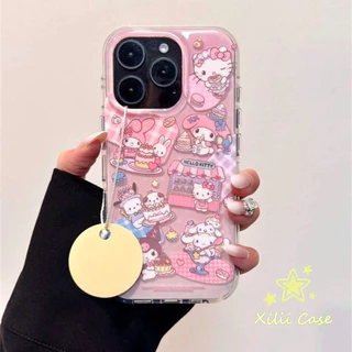 เคสไอโฟน13 สำหรับIPhone 15 17 air 16 11 14 12 13 Pro Max 7 8 15 16 Plusสวัสดีคิตตี้เมโลดี้คุโรมิโป chacco กรณี IMD ใหม่