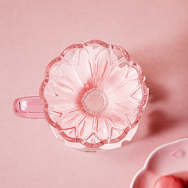 SNOWY OWL SNOWY OWL Coffee Cherry Blossom Hand Brew Coffee Filter Cup v60 แก้วช่องทางถ้วยสีชมพูหยดกร