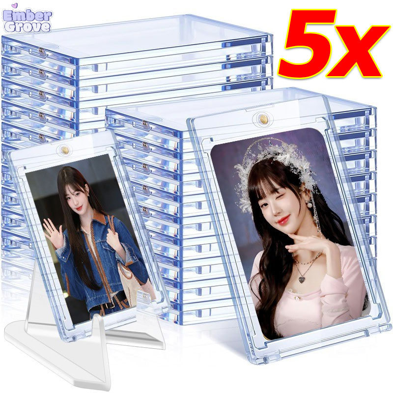 35PT ที่ใส่บัตรแม่เหล็ก / ซองป้องกันการ์ดสะสม / เคสป้องกันการ์ดรูปถ่าย 1/3/5 ชิ้น