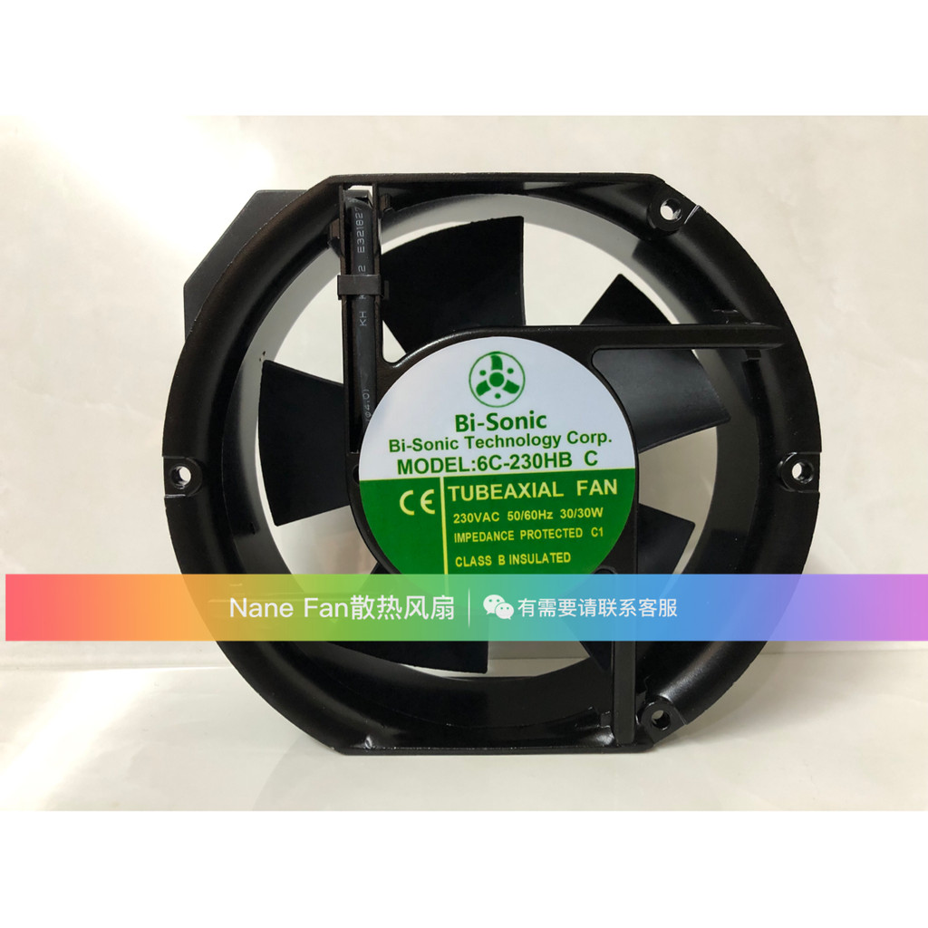 [Radiator] พัดลมตู้ควบคุม Barry Bi-sonic ดั้งเดิมใหม่เอี่ยม 6C-230HB C ST Axial Fan 230V คลังสินค้าพ