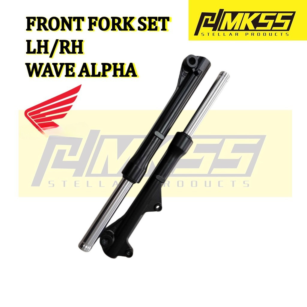 WAVE110 DX WAVE ALPHA CX110 ด้านหน้า MONOSHOCK ABSORBER BLACK MONO SHOCK FORK DEPAN ซ้ายขวา KIRI KAN