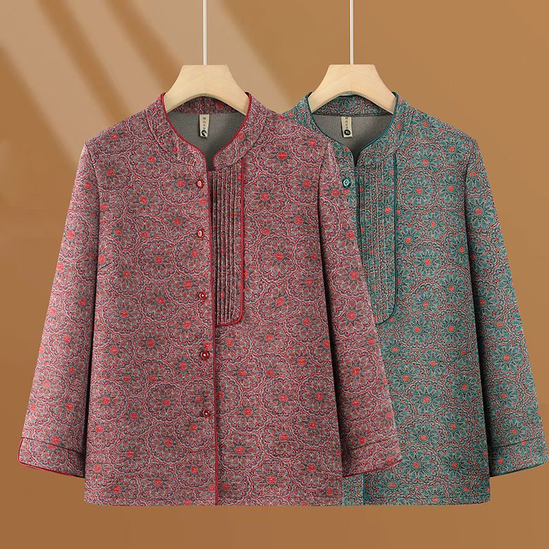 เสื้อแขนยาวสำหรับผู้สูงอายุ เหมาะสำหรับฤดูใบไม้ผลิและฤดูใบไม้ร่วง
