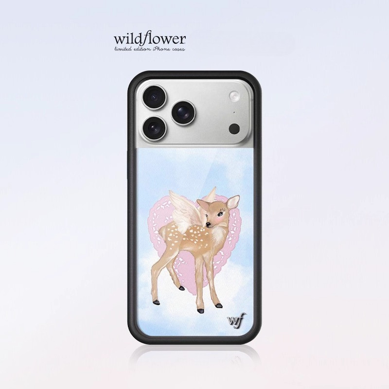 ดอกไม้ป่ากวางนางฟ้าเคสโทรศัพท์สําหรับiPhone 12 13 14 15 16 Pro Max 14 15 16 PlusซิลิโคนAnti-FallingกันกระแทกปกหลังWFปลอกสําหรับiPhone 17 Pro Max 17 Air