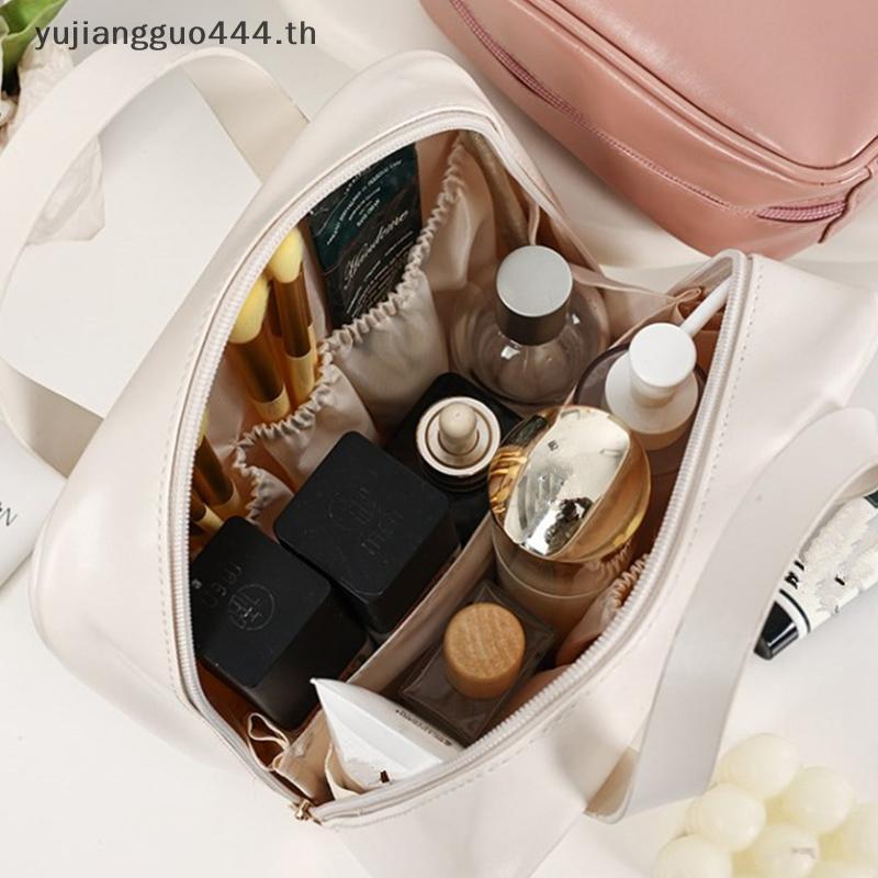 # yuyu # กระเป๋าแต่งหน้า PU สําหรับผู้หญิงอุปกรณ์อาบน้ําออแกไนเซอร์กันน้ํากระเป๋าเดินทางแต่งหน้าหญิง