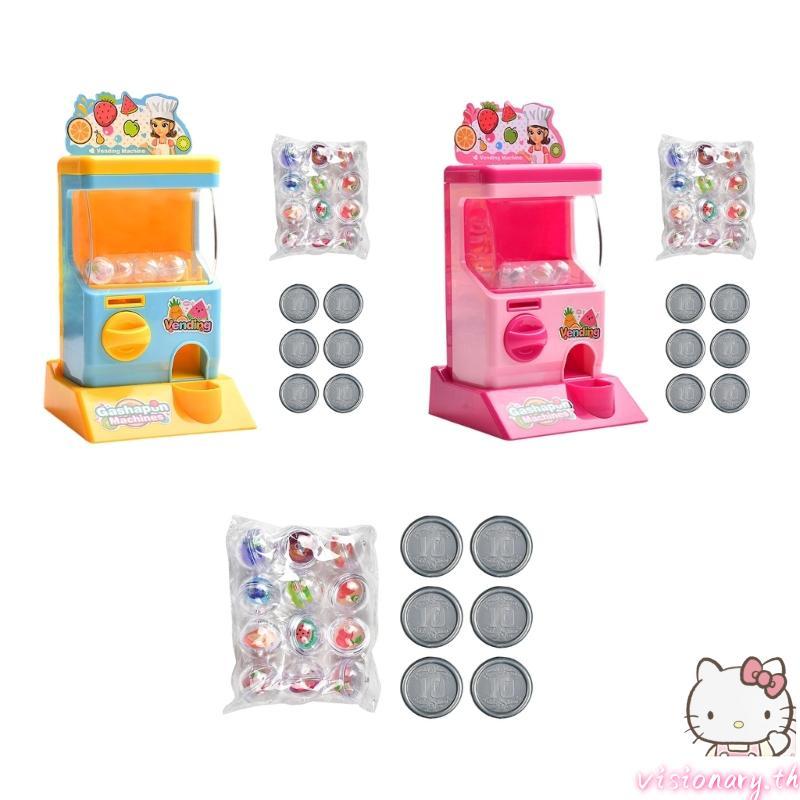 Vision น่ารัก Vending Machine ของเล่น Gashapon วันเกิดคริสต์มาสสําหรับสาวเครื่องจ่ายรางวัล Mini Gash