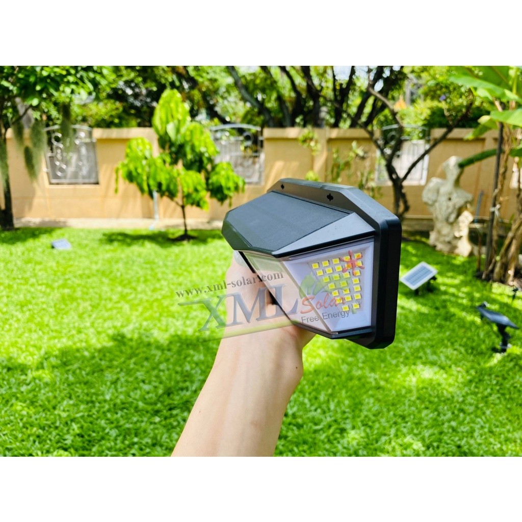โคมไฟโซล่าเซลล์ติดผนัง รุ่น 308 LED + Motion (เเสง : ขาว) - รูปที่ 6