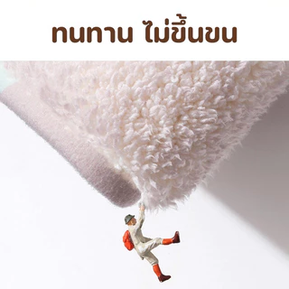 COD พรมประตู 40×60 ซม วัสดุแคชเมียร์เลียนแบบ รูปแบบแมว กันลื่น นุ่มและสบาย พรมปูพื้นห้องน้ำ การดูดซับน้ำ