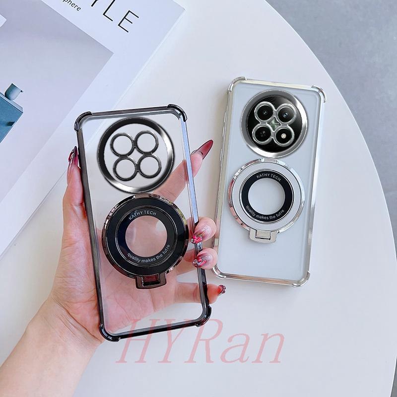 เคส Realme 13 5G ถุงลมนิรภัยสี่มุมป้องกันการตก เคสโทรศัพท์แบบใสพร้อมขายึด ซีดีเอสเจ CDSJ