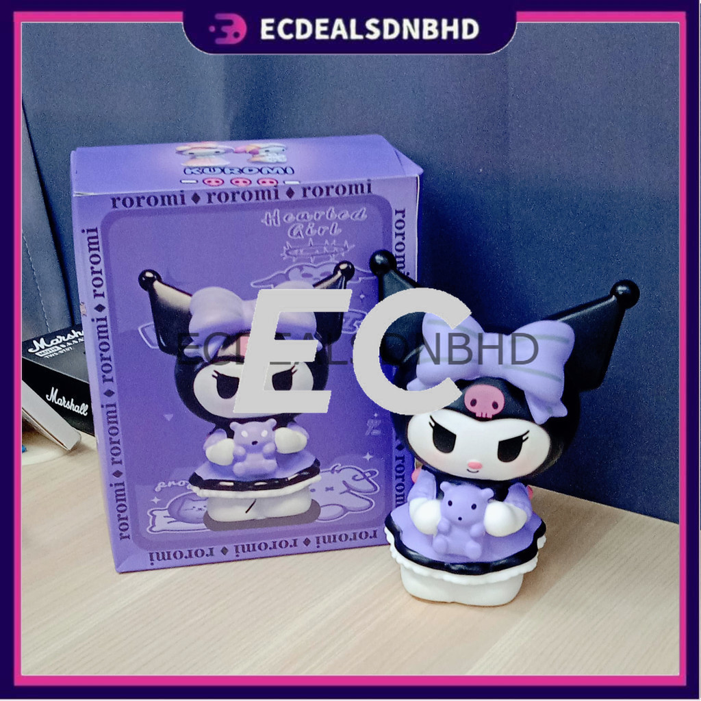 WATAK Ramalan Peluk Tuah Mini Figure Kuromi/Melodi I Love You Heart ตุ๊กตาของเล่น