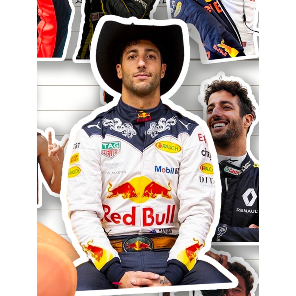 สติ๊กเกอร์ Daniel Ricciardo HD สูตรกันน้ํา F1 Rider Daniel Ricciardo สติ๊กเกอร์