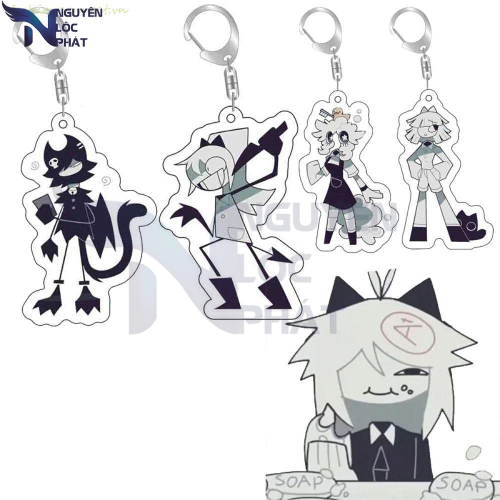 Fashionnector Basic Paper พวงกุญแจเพื่อการศึกษา, Basic Paper Education Acrylic Miss Circle Oliver คอ