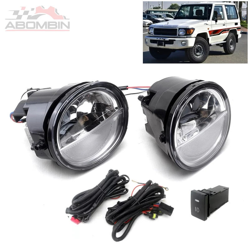 กันชนหน้าไฟตัดหมอก LED ขับรถไฟตัดหมอก Assy ชุดสายไฟสําหรับ Land Cruiser Pick Up J70 LC70/71/76/78/79
