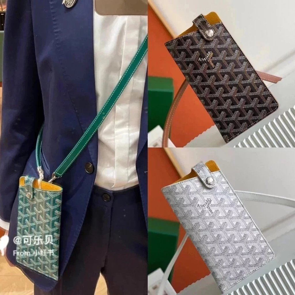 กระเป๋าสำหรับใส่มือถือ Goyard แบบคล้องบ่าได้ พกพาสะดวก สำหรับทั้งสองเพศ