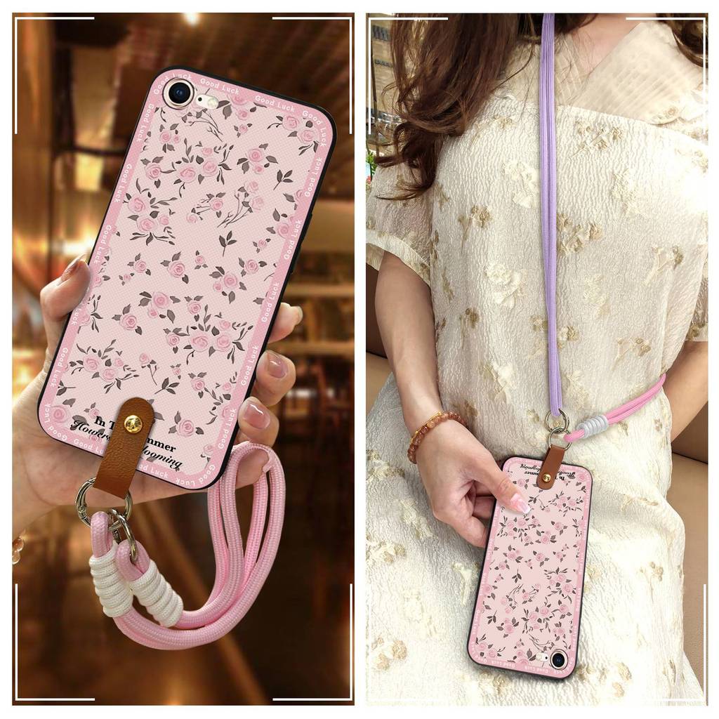 น่ารักป้องกันเคสโทรศัพท์สําหรับ iphone 7/8/SE 2020/2022/SE2/SE3/ip7/ip8 เส้นทแยงมุมป้องกันฝุ่นกันน้ํ