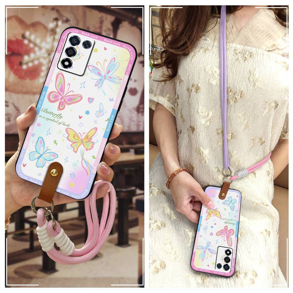 Full wrap เคสโทรศัพท์กันกระแทกสําหรับOPPO K9S/Realme Q3S/Q3T/K10 Vitality Editionน่ารักเชือกเส้นเล็ก