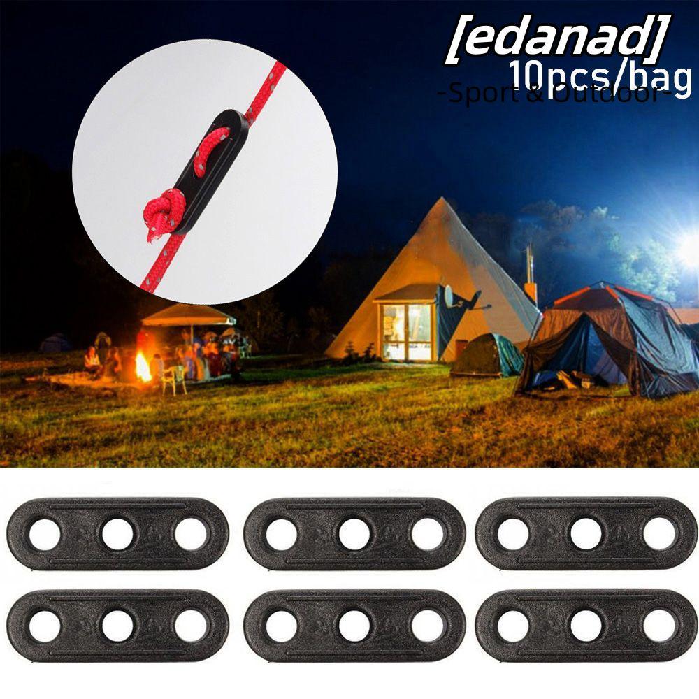 เชือกหัวเข็มขัดกันสาดwigwam ปรับได้ 10 ชิ้น สีดำ สำหรับเต็นท์camping