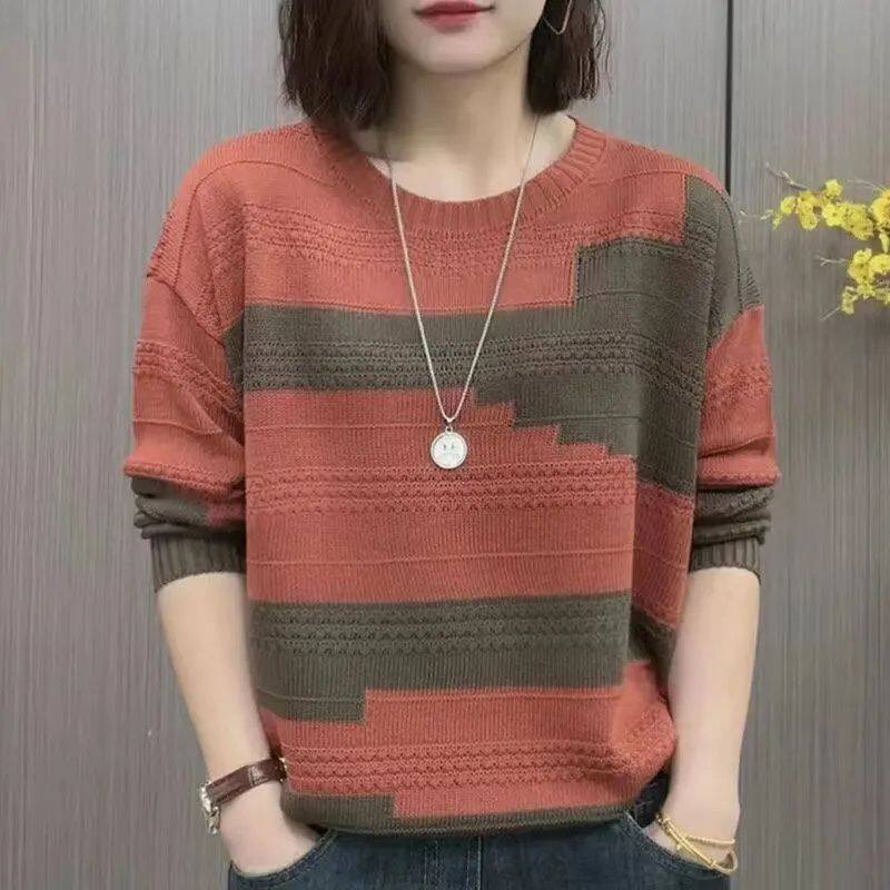 เสื้อถักแขนยาวสำหรับผู้หญิง ดีไซน์ใหม่ มัลติฟังก์ชัน สวมใส่สบาย