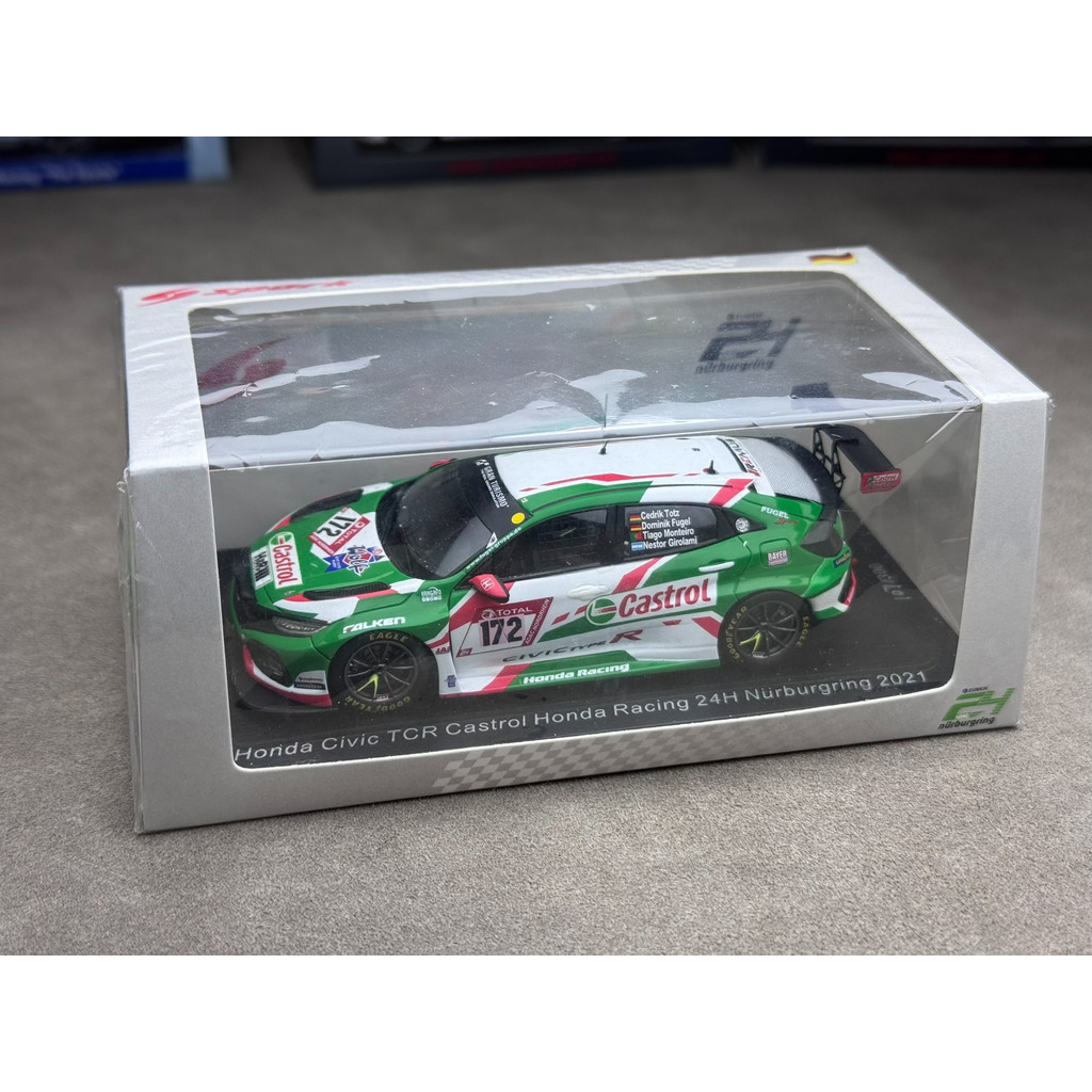 Spark 1/43 Honda Civic New Taipei 2021 After Unpacking Note: Canton Shipment, Single Unit Default On