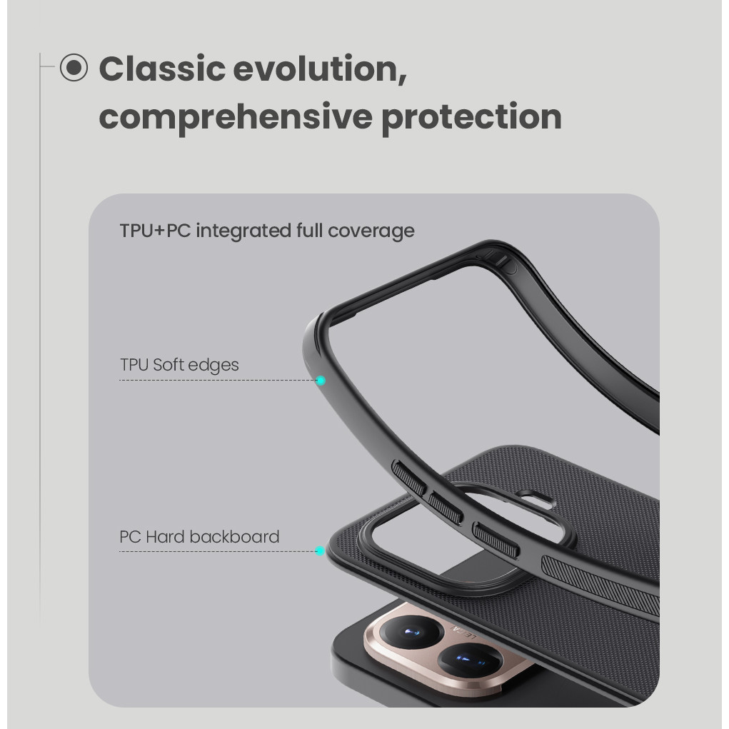 สําหรับ Xiaomi 15T /15T Pro เคสโทรศัพท์ Nillkin Frosted Shield Pro Ultra Thin Anti ลายนิ้วมือกันกระแทกกลับ Cove - รูปที่ 3