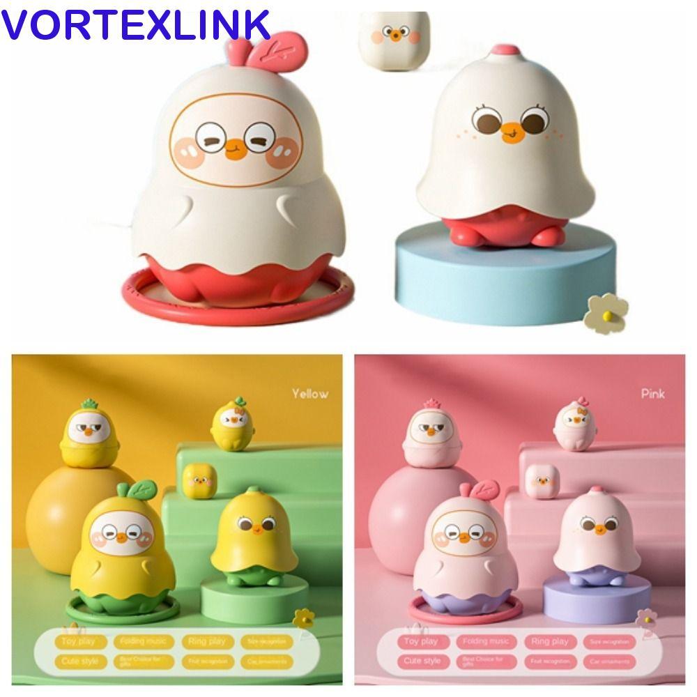 VORTEXLINK Duck Pear Set Doll, ตุ๊กตารัสเซีย Diy ชั้น 5, ปริศนา Q Cute Fruit Concept of Size Baby Cu