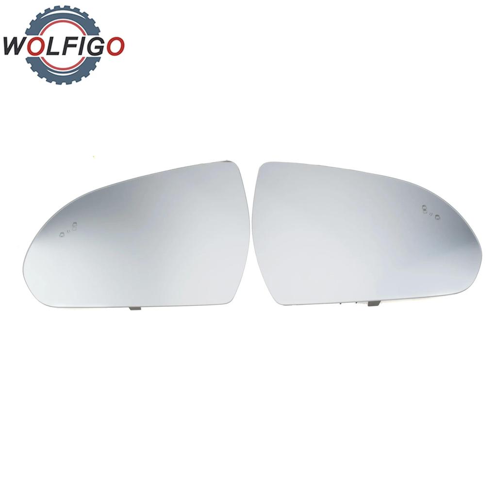 อุ่นซ้ายและขวากระจกเลนส์ W/Blind Spot สําหรับ Hyundai Elantra 2017-2020 Ioniq 2017-2022 87611-F2140 