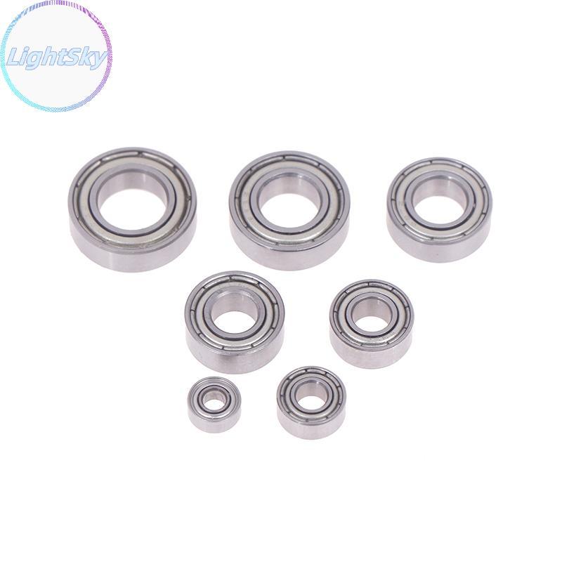 LightSky 10 ชิ้น 683 684 685 686 687 688 689 ZZ 2Z ขนาดเล็กแบริ่งร่องลึกโลหะโล่แบริ่ง Miniature ID 3
