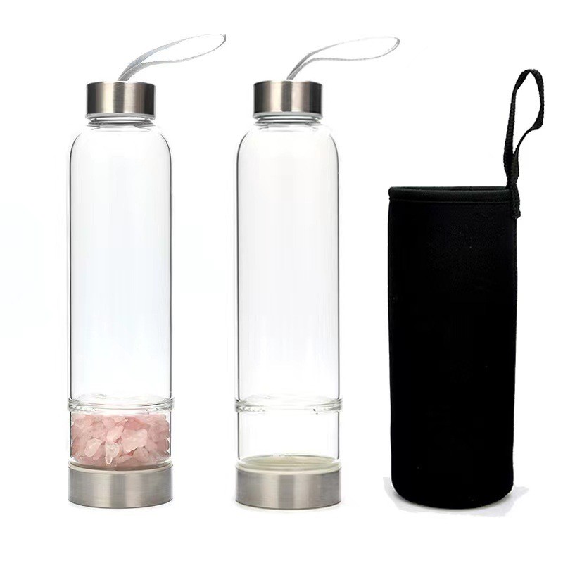 คริสตัลหินถ้วยแก้วกรวด Purification Degaussing แก้วน้ําถ้วยรถในครัวเรือนแบบพกพา Handy ถ้วย ANHX