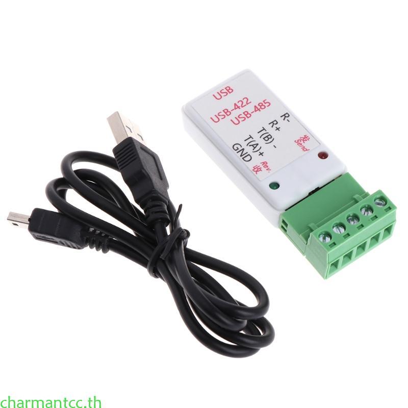Charmantcc USB to RS485 RS422 อะแดปเตอร์อนุกรมรองรับ 64b Win7 Linux Terminals Block Converter รองรับ