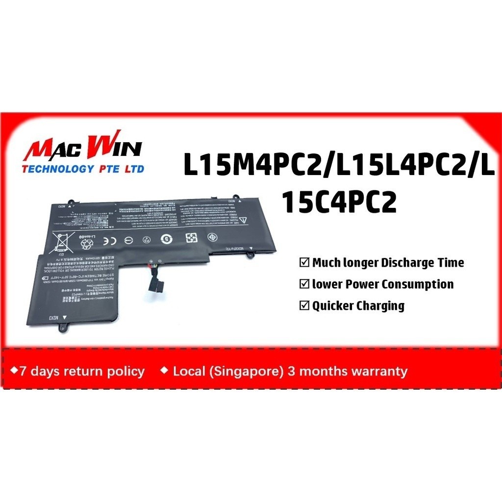 L15L4PC2 L15M4PC2 5B10K90802 Battery Compatible with Lenovo Yoga 71014ISK 71011 Laptop