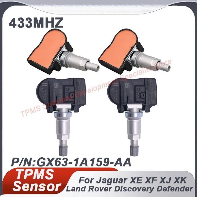 1/4PCS 433MHZ TPMS เซ็นเซอร์ความดันยางสําหรับ Jaguar XE XF XJ F-Type Land Rover Discovery Range Rove