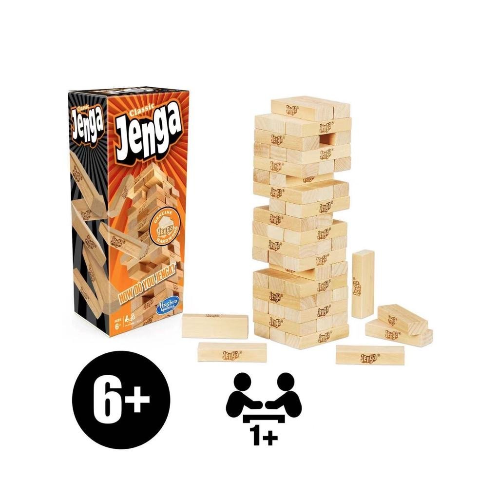 Kids Baby Jenga Jenga Jenga Building Blocks Layered Stacked Classic Kids Family Board Game Party