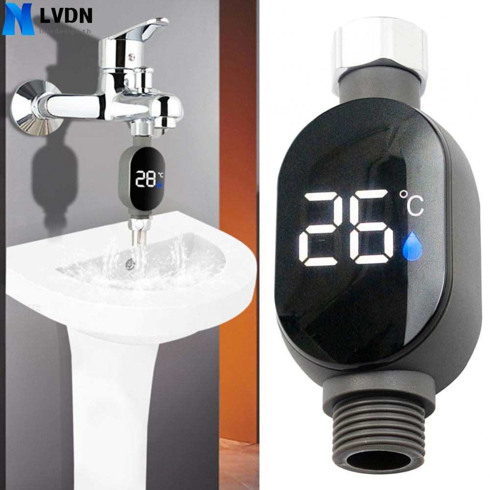 Stainless Steel Shower Thermometer Easy Installation LED Display 0 to 99
