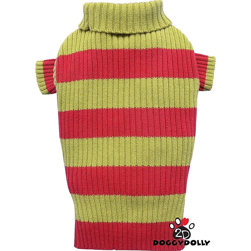 Pet cloths -Doggydolly แฟชั่นสัตว์เลี้ยง  ชุดหมาแมว  ไหมพรม เสื้อกันหนาวคอเต่า  winter  ขนาด 1-9 โล W315