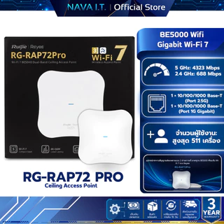 Ruijie RG-RAP72 PRO BE5000 Wi-Fi 7 Ceiling Access Point รับประกัน 3 ปี