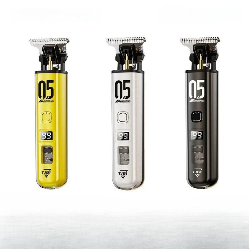 ปัตตาเลี่ยนผมมืออาชีพสําหรับร้านเสริมสวย USB ชาร์จ DLC Blade Mens Grooming Trimmer สําหรับมืออาชีพผม