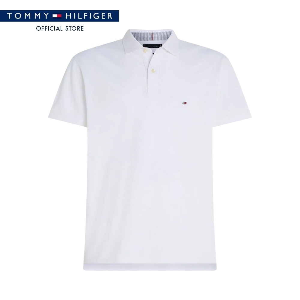 Tommy Hilfiger เสื้อโปโลผู้ชาย รุ่น MW0MW26882 BDS - สีดำ