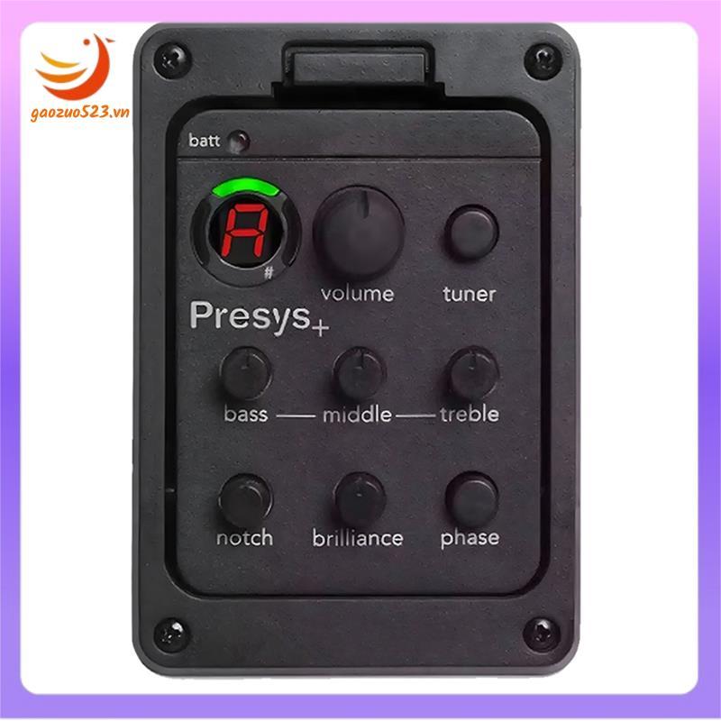 Piezo Pickup 4-Band Equalizer Onboard Preamps 201 กีต้าร์โปร่งคลาสสิก EQ Tuner Preamp สําหรับ Presys
