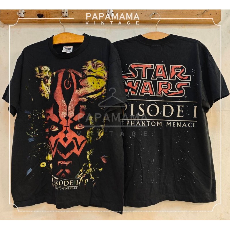 STAR WARS Episode I เสื้อวินเทจ เสื้อภาพยนตร์ papamama vintage shirt