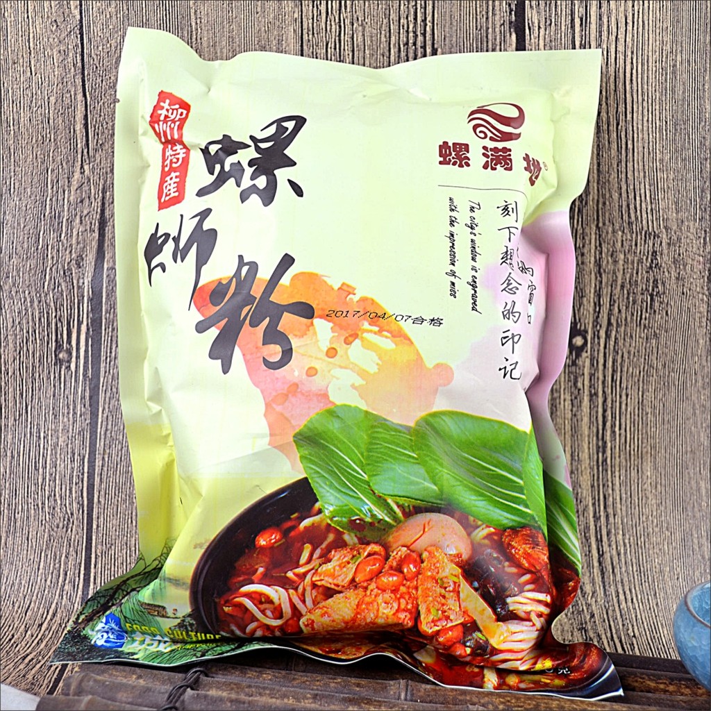 Guangxi Specialty Liuzhou บะหมี่หอยทากเต็มไปด้วยบะหมี่หอยทากรสเผ็ด 300g Liuzhou Gourmet อาหารสําเร็จ