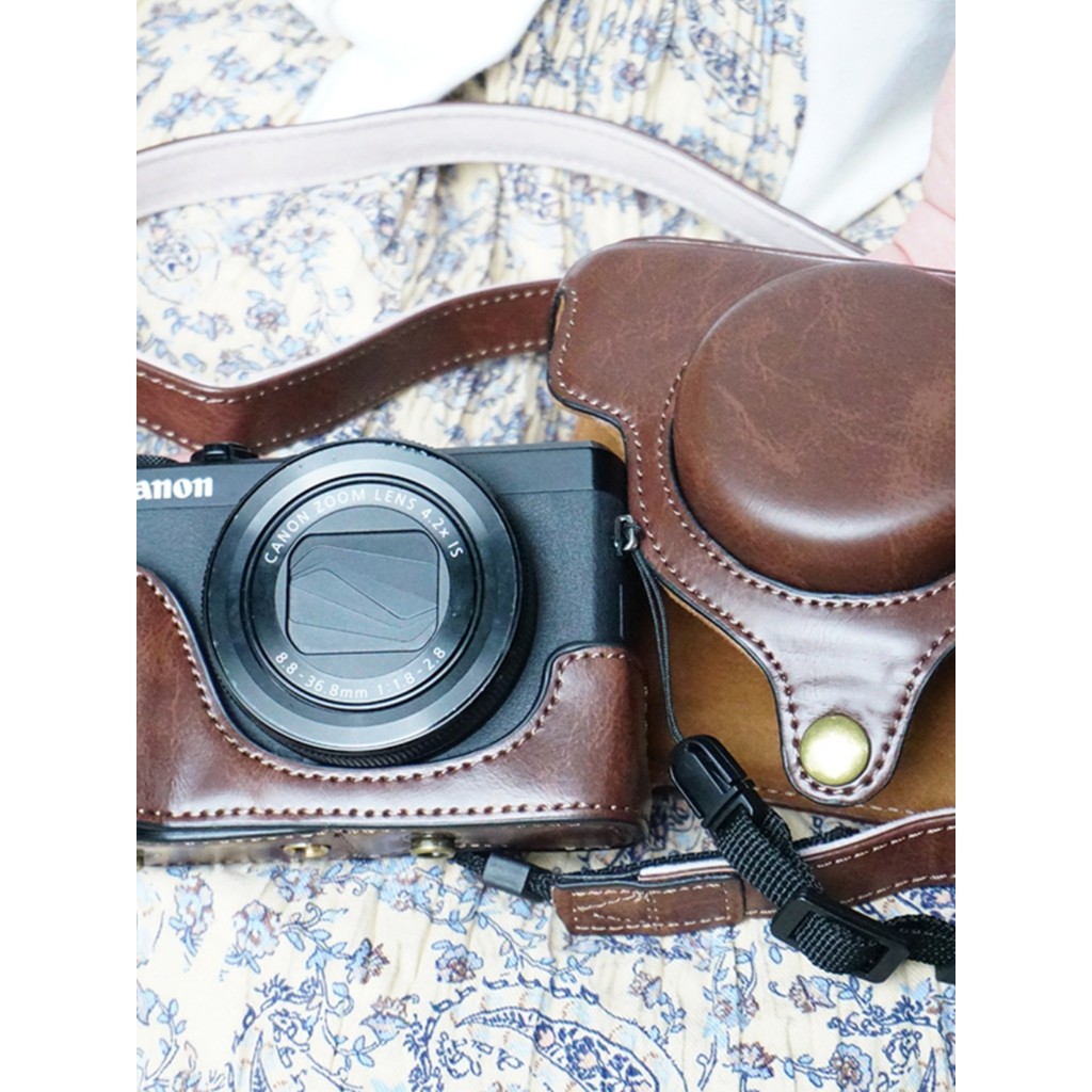 กระเป๋ากล้อง Canon G7X III G7X Marii G7X2 G7X3 Mark III Retro เคสหนังป้องกัน