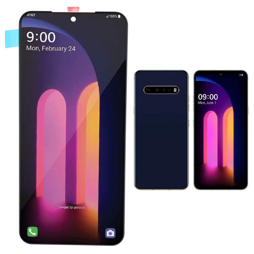 Riioo สําหรับ ThinQ 5G เปลี่ยนหน้าจอจอแสดงผล LCD LM 0 A001LG Digitizer Assembly อะไหล่ซ่อม 6.8 นิ้ว