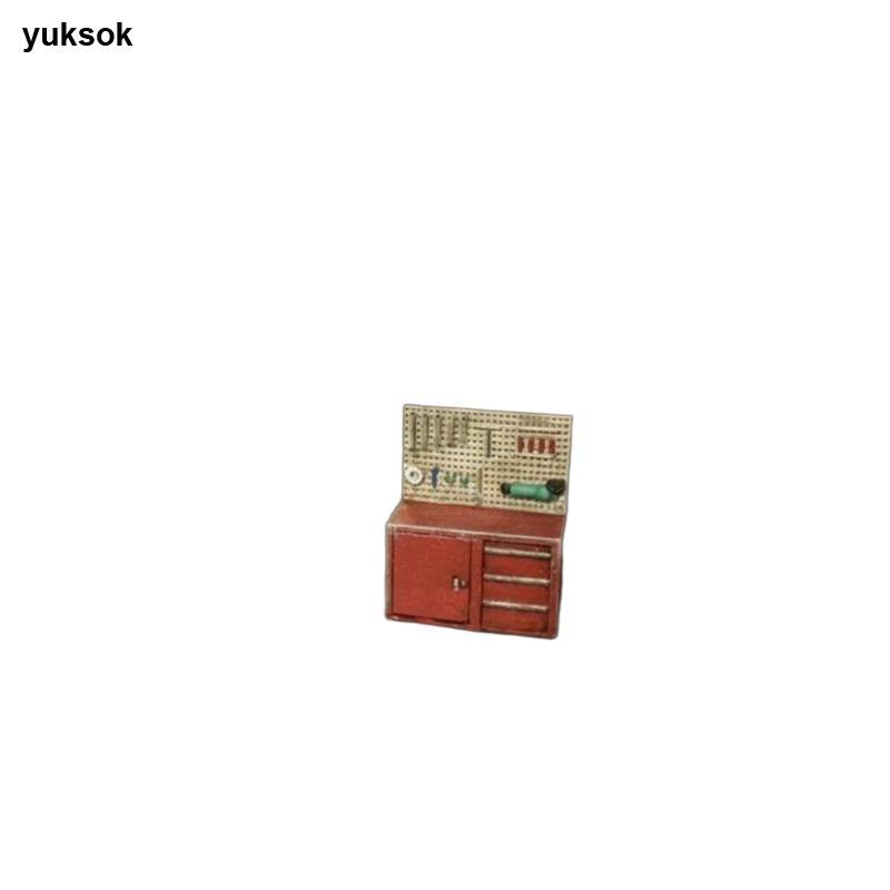 [yuksok] Miniature Repair Shop Fixture Resin Workshop Shelf สําหรับรุ่น Garage Diorama