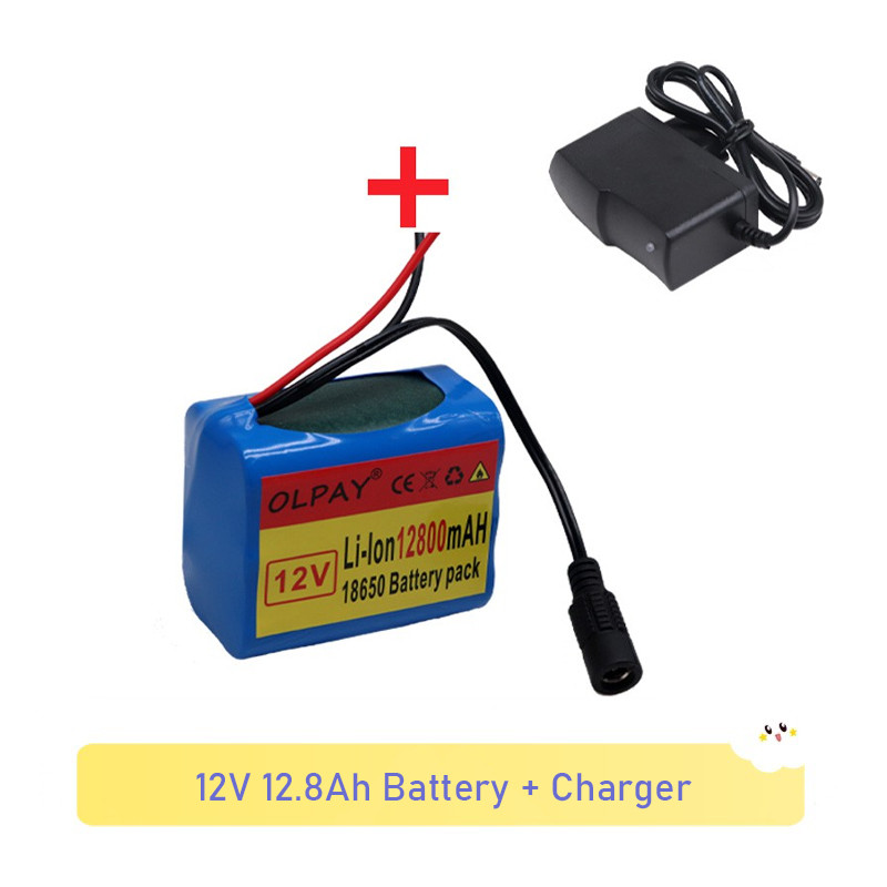 ★ 3S2P 18650 12V 12.8Ah แบตเตอรี่ Li-ion แบตเตอรี่ชาร์จพร้อม BMS ลิเธียม