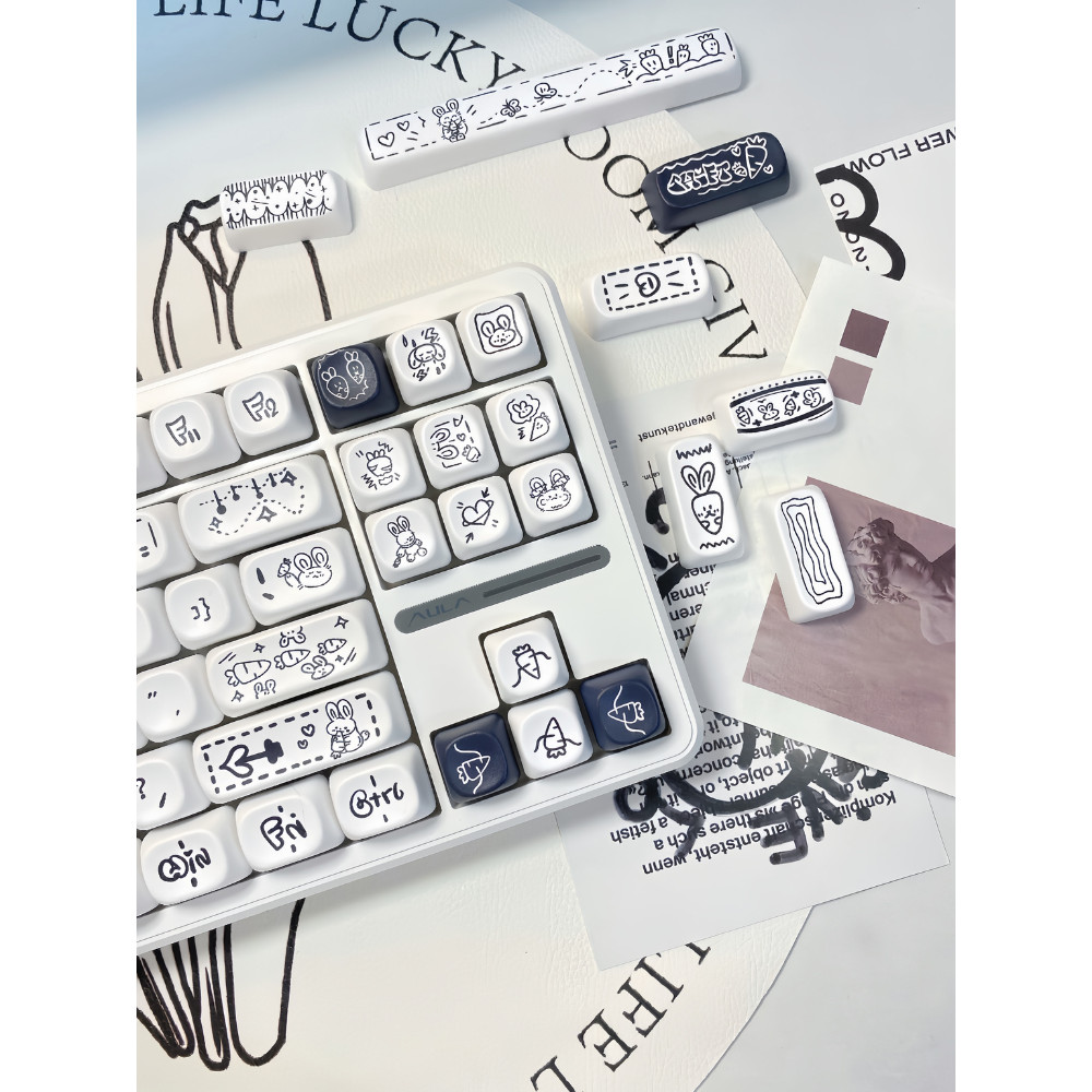 Wolf/Spider F87pro คีย์บอร์ด Keycap น่ารักที่ไม่ซ้ํากันที่กําหนดเองคีย์บอร์ด Keycap เหมาะสําหรับ F99