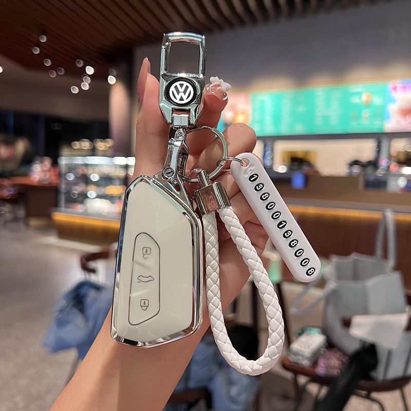 เหมาะสําหรับ Volkswagen Golf 8 Key Cover id4 Lingdul Toon x Zero องศา id3 Range Rover id4x กระจก id6