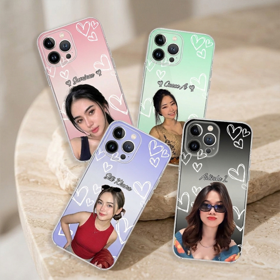 Custom Photo Case พร้อมชื่อสําหรับ VIVO Y91C Y1S เคสโทรศัพท์น่ารัก Softcase แฟชั่น Sofcase Cassing C