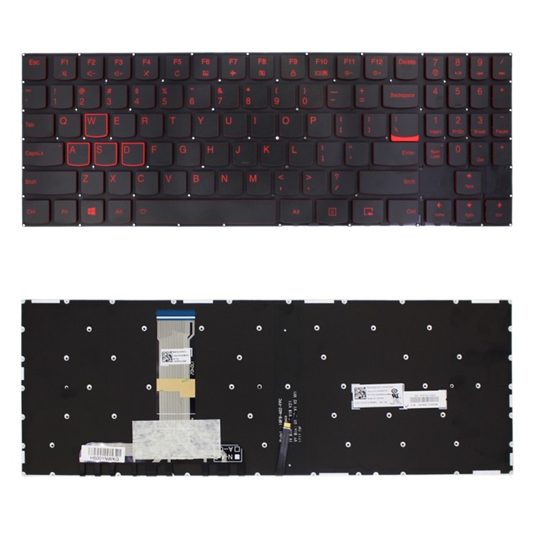 คีย์บอร์ด US พร้อมไฟแบ็คไลท์สําหรับ Lenovo Legion Y520 Y520-15IKB Y720 Y720-15IKB R720 R720-15IKB (ส