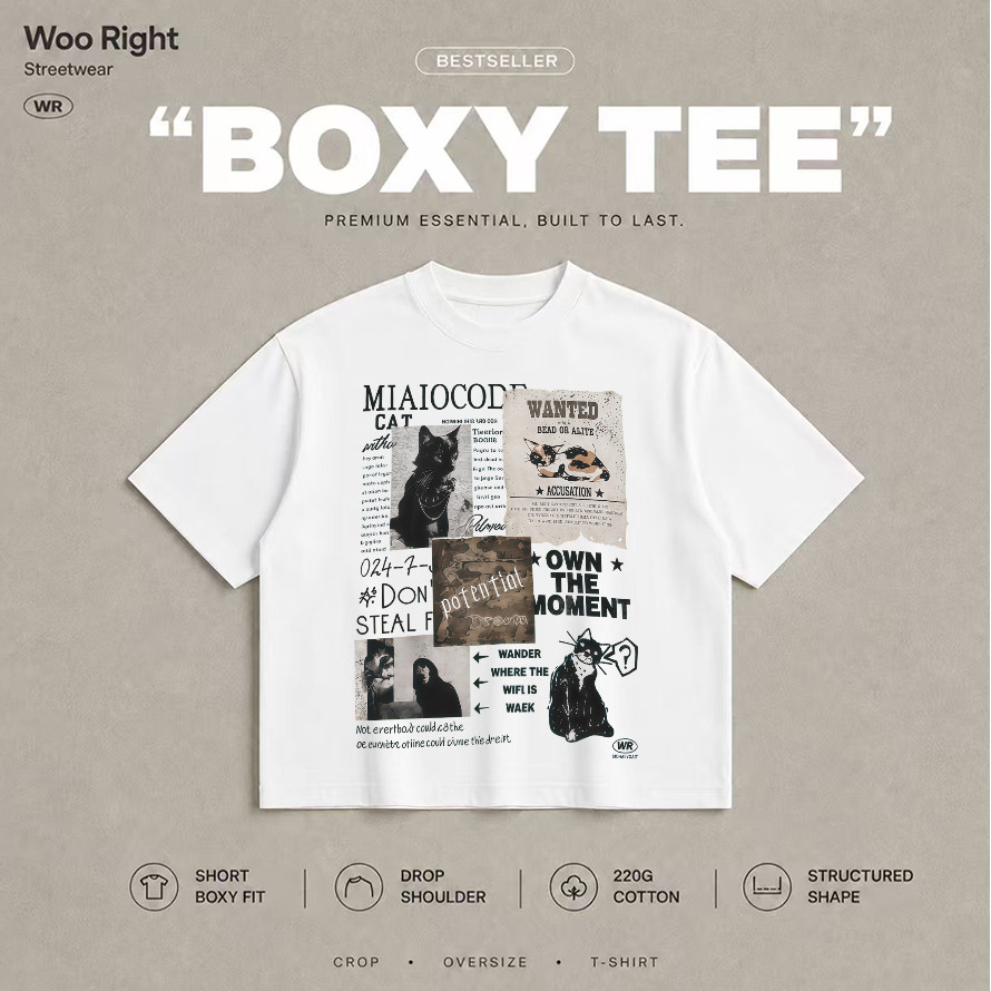 Woo Right تيشيرت قصير WANTED — صورة 3