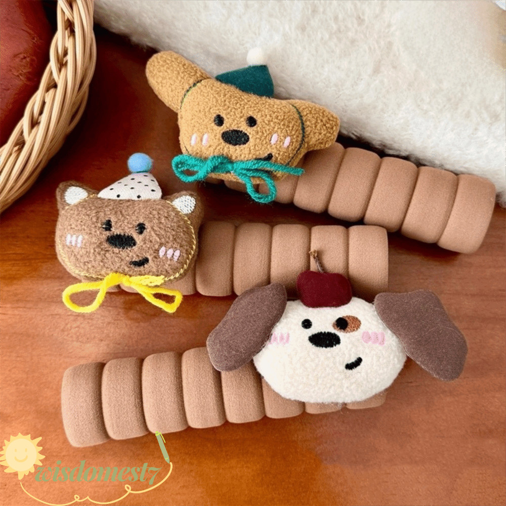 WISDOM ฝาครอบลูกบิดประตู, Anti-Static Anti-Collision Bear Door Knob Protector, น่ารัก Scratch-proof EVA Doorknob ถุงมือเฟอร์นิเจอร์ตกแต่ง