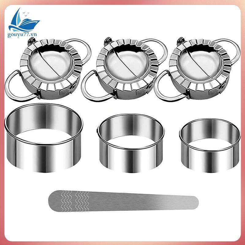 Ravioli Shaper Ravioli เครื่องตัดคุกกี้ Dumpling Maker สแตนเลส Dumpling Shaper ชุดสําหรับทํา Ravioli
